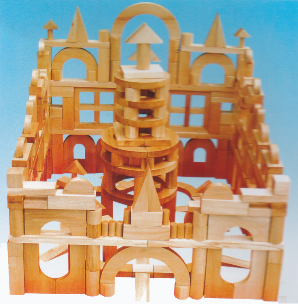 幼儿园实木制大型玩具积木游乐设备 HX8201D