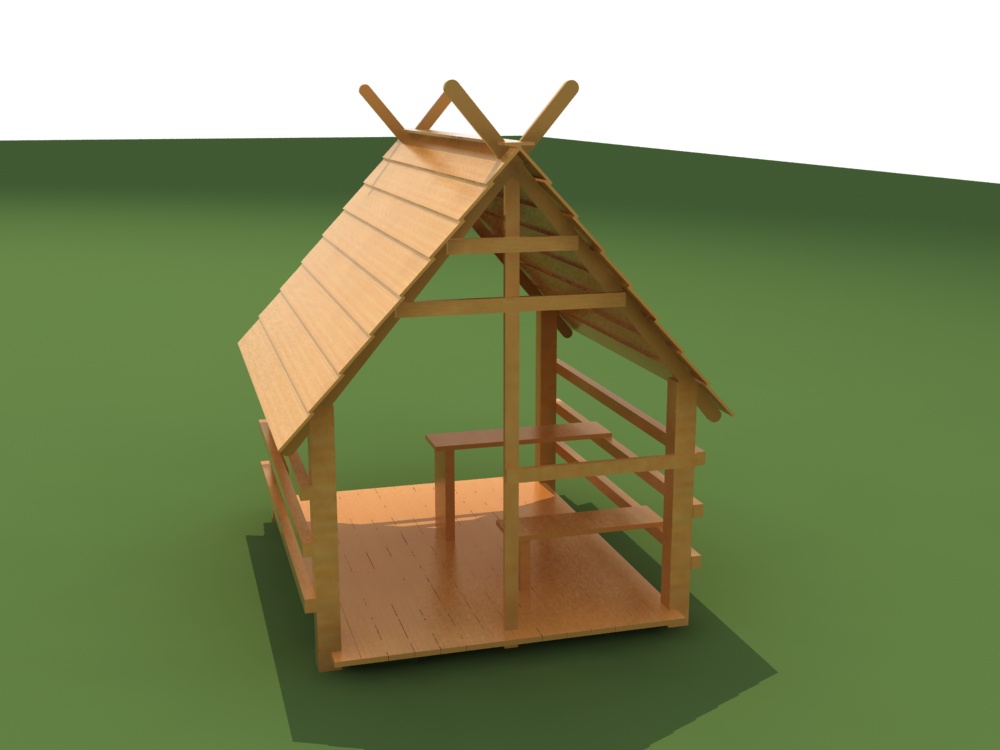 幼儿园户外大型实木制游乐场玩具组合木屋设备 HX1201E